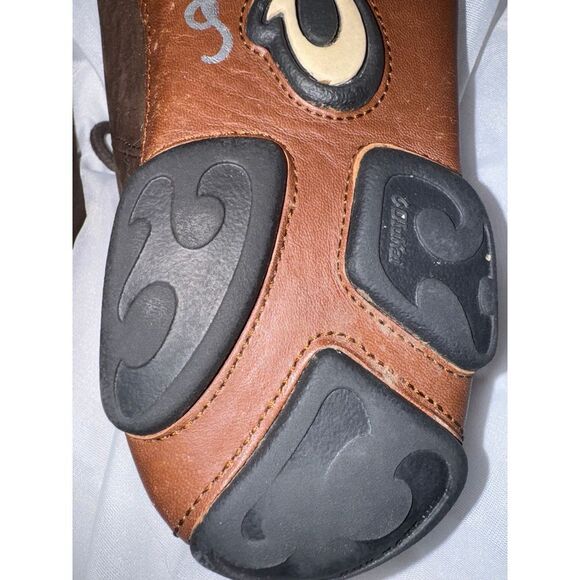 Olukai Ohana brown nubuck lace‎ up men\'s shoes size 8 EUC main image 6